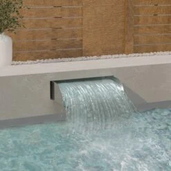 Cascade Avec LED 60x34x14 Cm Acier Inoxydable 304