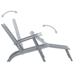 Chaise De Terrasse Avec Repose-pied Et Coussin Acacia Solide 20 -Mobilier De Jardin chaise de terrasse avec repose pied et coussin acacia solide 8720286279595 840420