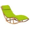 Chaise Longue à Bascule Avec Coussin Bois De Teck Solide 10 -Mobilier De Jardin chaise longue a bascule avec coussin bois de teck solide 3666722422598 833602