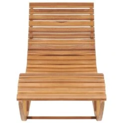 Chaise Longue à Bascule Avec Coussin Bois De Teck Solide 15 -Mobilier De Jardin chaise longue a bascule avec coussin bois de teck solide 3666722422642 833508