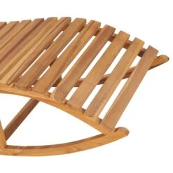 Chaise Longue à Bascule Avec Coussin Bois De Teck Solide 15 -Mobilier De Jardin chaise longue a bascule avec coussin bois de teck solide 3666722422642 833512