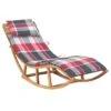 Chaise Longue à Bascule Avec Coussin Bois De Teck Solide 12 -Mobilier De Jardin chaise longue a bascule avec coussin bois de teck solide 3666722932172 833626