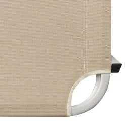 Chaise Longue Aluminium Et Textilène Crème -Mobilier De Jardin chaise longue aluminium et textilene creme 3666722363310 936710