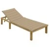 Chaise Longue Avec Coussin Beige Bois De Pin Imprégné 2 -Mobilier De Jardin chaise longue avec coussin beige bois de pin impregne 3666722414111 846408