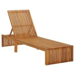 Mobilier De Jardin -Mobilier De Jardin chaise longue avec coussin bois d acacia solide 3666722932240 841525