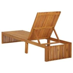 Chaise Longue Avec Coussin Bois D'acacia Solide 2 -Mobilier De Jardin chaise longue avec coussin bois d acacia solide 3666722932240 841529