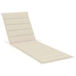 Chaise Longue Avec Coussin Crème Bois De Pin Imprégné 4 -Mobilier De Jardin chaise longue avec coussin creme bois de pin impregne 3666722338288 966138