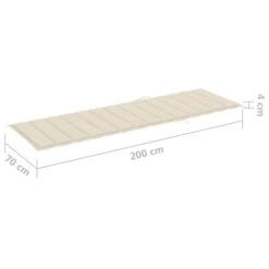 Chaise Longue Avec Coussin Crème Bois De Pin Imprégné 4 -Mobilier De Jardin chaise longue avec coussin creme bois de pin impregne 3666722338288 966142