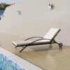 Chaise Longue Avec Coussin Et Roues Résine Tressée Marron 3 2 Chaise Longue Avec Coussin Et Roues Résine Tressée Marron 3 -Mobilier De Jardin chaise longue avec coussin et roues resine tressee marron 3666722330220 974436