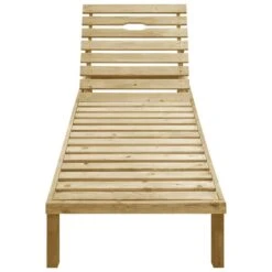 Chaise Longue Avec Coussin Noir Bois De Pin Imprégné 2 -Mobilier De Jardin chaise longue avec coussin noir bois de pin impregne 3666722407540 858893
