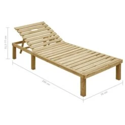 Chaise Longue Avec Coussin Noir Bois De Pin Imprégné 2 -Mobilier De Jardin chaise longue avec coussin noir bois de pin impregne 3666722407540 858897