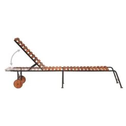 Chaise Longue Avec Pieds En Acier Bois D'acacia Massif 12 Chaise Longue Avec Pieds En Acier Bois D'acacia Massif -Mobilier De Jardin chaise longue avec pieds en acier bois d acacia massif 3666722617710 1403800