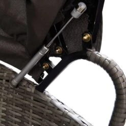 Chaise Longue D'extérieur Avec Auvent Résine Tressée Gris 18 Chaise Longue D'extérieur Avec Auvent Résine Tressée Gris -Mobilier De Jardin chaise longue d exterieur avec auvent resine tressee gris 3666722323796 981797