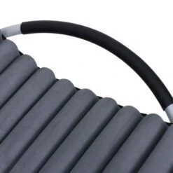 Chaise Longue D'extérieur Avec Coussin Acier Gris -Mobilier De Jardin chaise longue d exterieur avec coussin acier gris 3666722363396 936614