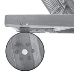 Chaise Longue De Jardin 2 Places Avec Coussin Gris Acacia 12 -Mobilier De Jardin chaise longue de jardin 2 places avec coussin gris acacia 3666722430807 816952