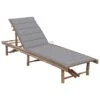 Chaise Longue De Jardin Avec Coussin Bambou 2 -Mobilier De Jardin chaise longue de jardin avec coussin bambou 3666722617680 1007831