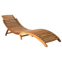 Chaise Longue De Jardin Avec Coussin Bois D'acacia Solide 45 -Mobilier De Jardin chaise longue de jardin avec coussin bois d acacia solide 3666722430784 817330