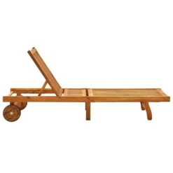 Chaise Longue De Jardin Avec Coussin Bois D'acacia Solide 37 -Mobilier De Jardin chaise longue de jardin avec coussin bois d acacia solide 3666722431156 816534