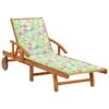 Chaise Longue De Jardin Avec Coussin Bois D'acacia Solide 2 -Mobilier De Jardin chaise longue de jardin avec coussin bois d acacia solide 3666722439619 802642