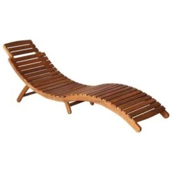 Chaise Longue De Jardin Avec Table Et Coussin Bois D'acacia 2 -Mobilier De Jardin chaise longue de jardin avec table et coussin bois d acacia 3666722931847 817527