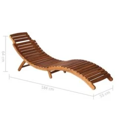 Chaise Longue De Jardin Avec Table Et Coussin Bois D'acacia 2 -Mobilier De Jardin chaise longue de jardin avec table et coussin bois d acacia 3666722931847 817531
