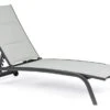 Chaise Longue En Aluminium Avec Roues Noir Chloé - Lot De 4 -Mobilier De Jardin chaise longue en aluminium et textylene noir chloe lot de 4 3666722592475 1393467