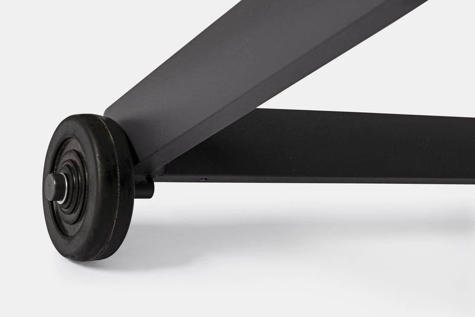 Chaise Longue En Aluminium Avec Roues Noir Chloé - Lot De 4 11 Chaise Longue En Aluminium Avec Roues Noir Chloé - Lot De 4 – Image 9