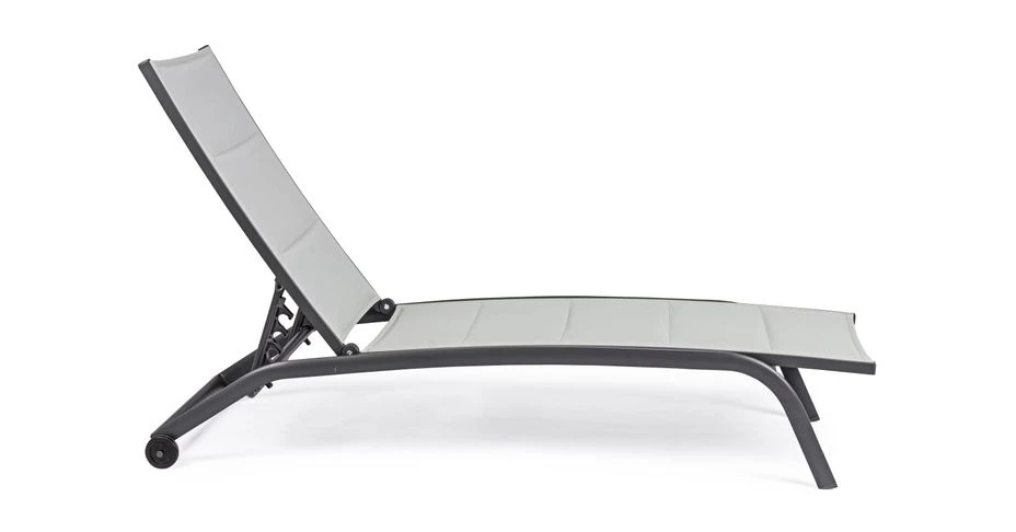 Chaise Longue En Aluminium Avec Roues Noir Chloé - Lot De 4 13 Chaise Longue En Aluminium Avec Roues Noir Chloé - Lot De 4 – Image 11