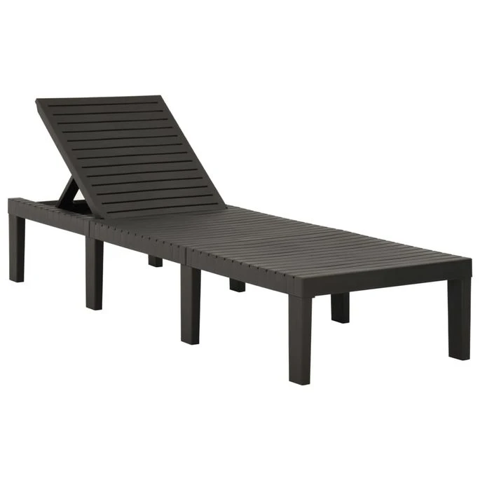 Chaise Longue Plastique Anthracite 3 Chaise Longue Plastique Anthracite