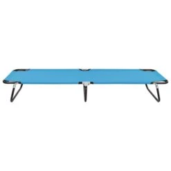 Chaise Longue Pliable Acier Bleu Turquoise -Mobilier De Jardin chaise longue pliable acier bleu turquoise 3666722363891 936202