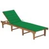Chaise Longue Pliable Avec Coussin Bois D'acacia Solide 9 -Mobilier De Jardin chaise longue pliable avec coussin bois d acacia solide 3666722417167 841764