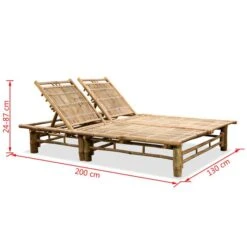 Chaise Longue Pour 2 Personnes Bambou -Mobilier De Jardin chaise longue pour 2 personnes bambou 3666722313025 992450