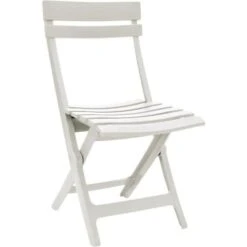 CHAISE MIAMI PLIANTE BLANC
