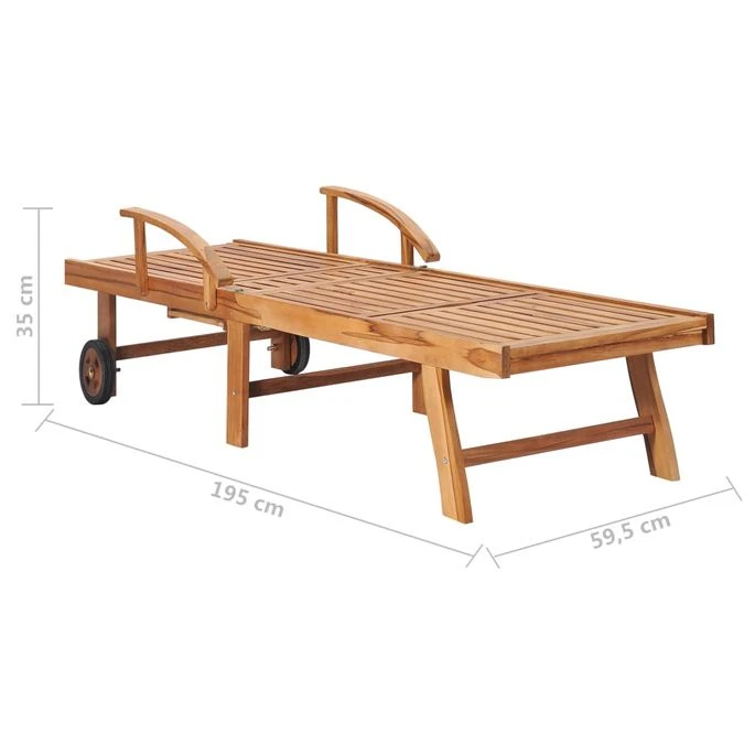 Chaises Longues 2 Pcs Avec Table Et Coussin Bois De Teck Solide 4 11 Chaises Longues 2 Pcs Avec Table Et Coussin Bois De Teck Solide 4 – Image 9