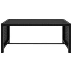 Chaises Longues 2 Pcs Avec Table Résine Tressée Noir 2 -Mobilier De Jardin chaises longues 2 pcs avec table resine tressee noir 3666722526562 556308