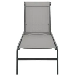 Chaises Longues 2 Pcs Avec Table Textilène Et Acier -Mobilier De Jardin chaises longues 2 pcs avec table textilene et acier 3666722527989 554451