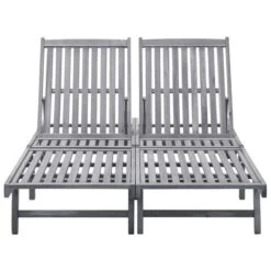 Chaises Longues 2 Pcs Bois D'acacia Solide 2 -Mobilier De Jardin chaises longues 2 pcs bois d acacia solide 3666722459716 766032