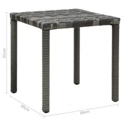 Chaises Longues Avec Table Résine Tressée Anthracite -Mobilier De Jardin chaises longues avec table resine tressee anthracite 3666722527637 554812