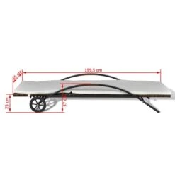 Chaises Longues Avec Table Résine Tressée Marron 2 -Mobilier De Jardin chaises longues avec table resine tressee marron 3666722330169 974479