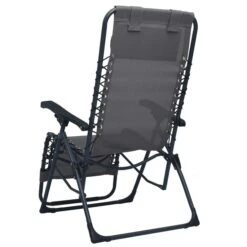 Chaises Pliables De Terrasse 2 Pcs Gris Textilène -Mobilier De Jardin chaises pliables de terrasse 2 pcs gris textilene 3666722356558 942181