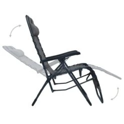 Chaises Pliables De Terrasse 2 Pcs Gris Textilène -Mobilier De Jardin chaises pliables de terrasse 2 pcs gris textilene 3666722356558 942184