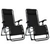 Chaises Pliables De Terrasse 2 Pcs Noir Textilène -Mobilier De Jardin chaises pliables de terrasse 2 pcs noir textilene 3666722356541 942187