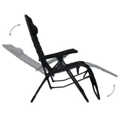 Chaises Pliables De Terrasse 2 Pcs Noir Textilène -Mobilier De Jardin chaises pliables de terrasse 2 pcs noir textilene 3666722356541 942193