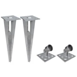 Clôture à Mailles Losangées Et Piquet De Poteau Acier 1,5x15 M -Mobilier De Jardin cloture a mailles losangees et piquet de poteau acier 1 5x15 m 8718475859901 1162629