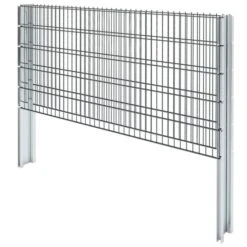 Clôture De Gabion 2D Acier Galvanisé 2,008x1,03m 12m Total Gris -Mobilier De Jardin cloture de gabion 2d acier galvanise 2 008x1 03m 12m total gris 8718475552727 1231876