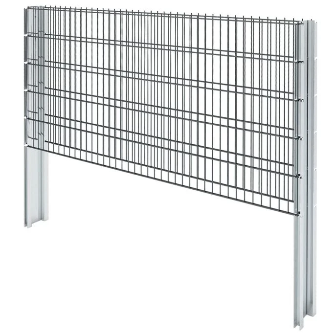 Clôture De Gabion 2D Acier Galvanisé 2,008x1,03m 16m Total Gris 7 Clôture De Gabion 2D Acier Galvanisé 2,008x1,03m 16m Total Gris – Image 5