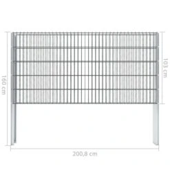 Clôture De Gabion 2D Acier Galvanisé 2,008x1,03m 16m Total Gris 25 Clôture De Gabion 2D Acier Galvanisé 2,008x1,03m 16m Total Gris -Mobilier De Jardin cloture de gabion 2d acier galvanise 2 008x1 03m 16m total gris 8718475552741 1231907