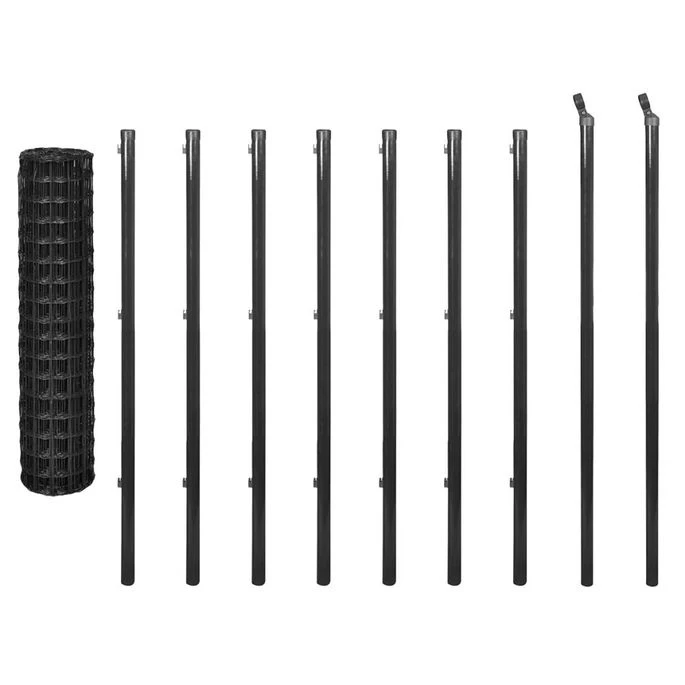 Clôture Euro Acier 10 X 1,2 M Gris 6 4 Clôture Euro Acier 10 X 1,2 M Gris 6 – Image 2