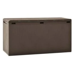 Coffre De Rangement Jardin Polypropylène Marron Stag 114 Cm