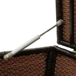 Coffre De Rangement Jardin Résine Tressée Marron Zamen 100 Cm -Mobilier De Jardin coffre de rangement jardin resine tressee marron zamen 100 cm 3666722560481 383986